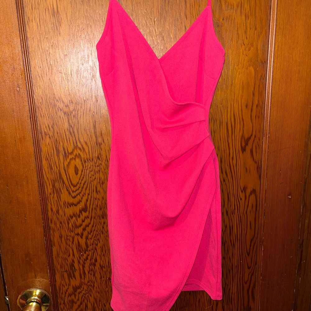 Hot pink dress